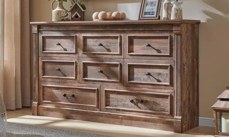 Aitjunz 61" Dresser, Light Brown