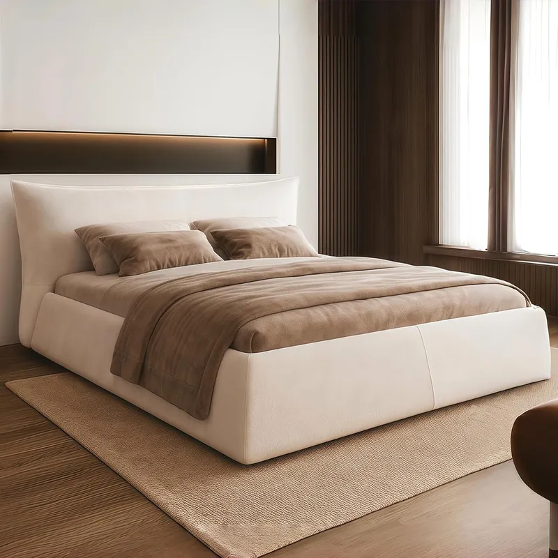 SmartEdge Oversized Headboard Cloud Bed