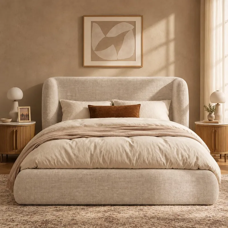 Yechen Wingback Cloud Bed
